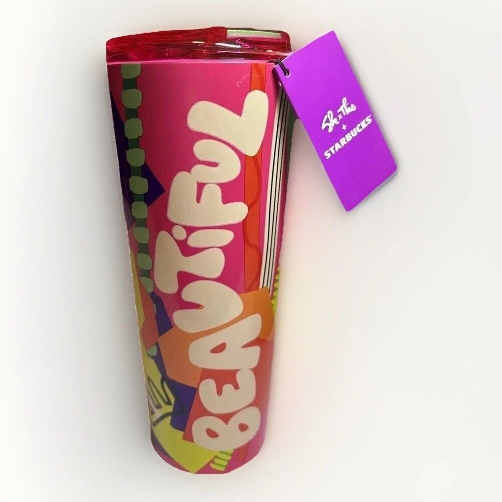 💖 NEW Starbucks 2024 Shae Anthony She x This “Beautiful” 16oz Stainless Tumbler